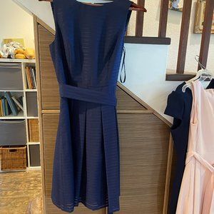 Navy Blue A line sleeveless dress size 6
